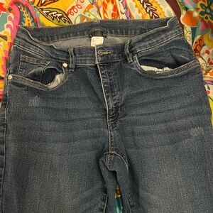 VENUS Dark Blue Capri Jeans - Size 8